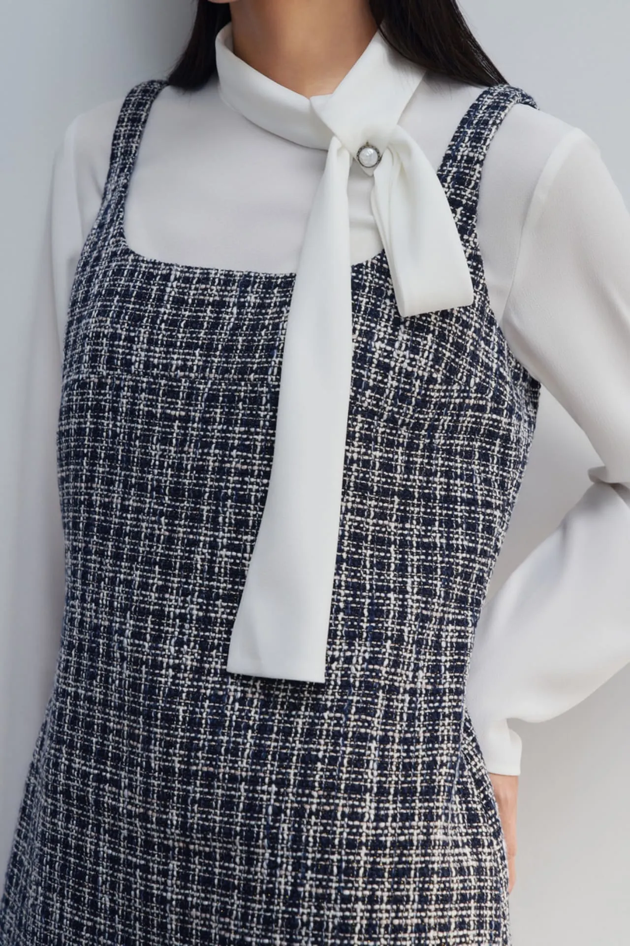 Tweed Pinafore Dress