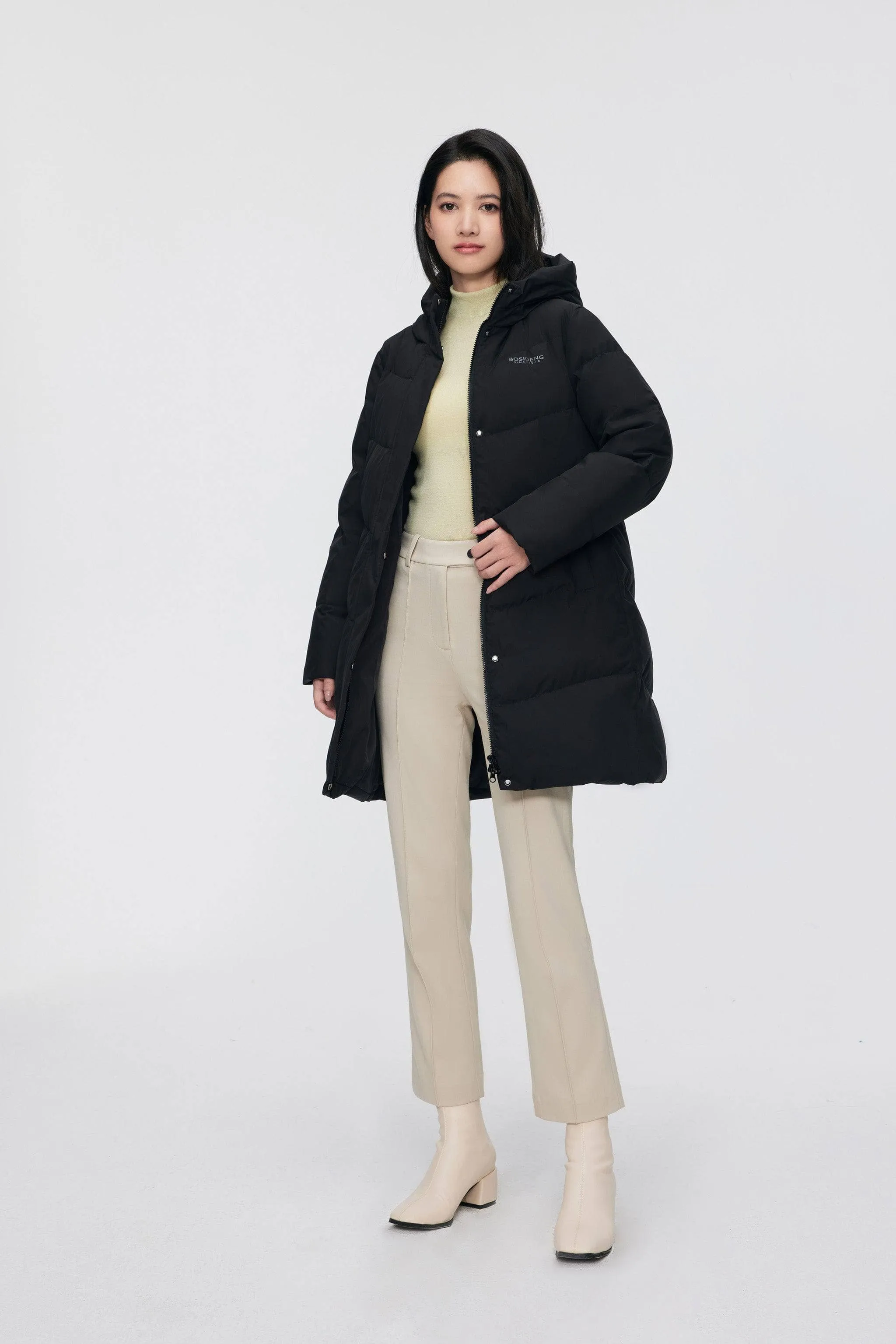 Women's Middle Length Down Coat 5124