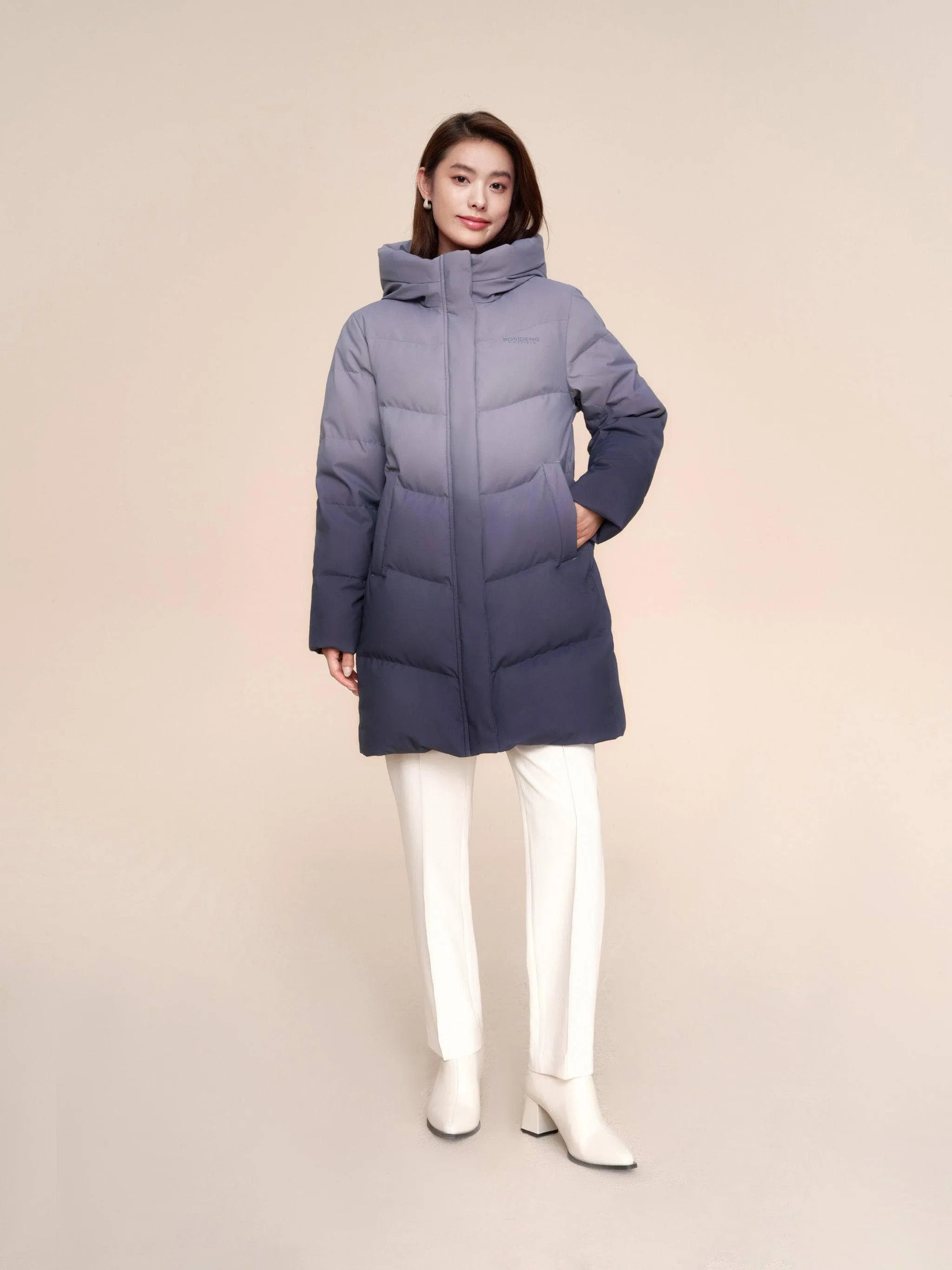 Women's Middle Length Down Coat 5124