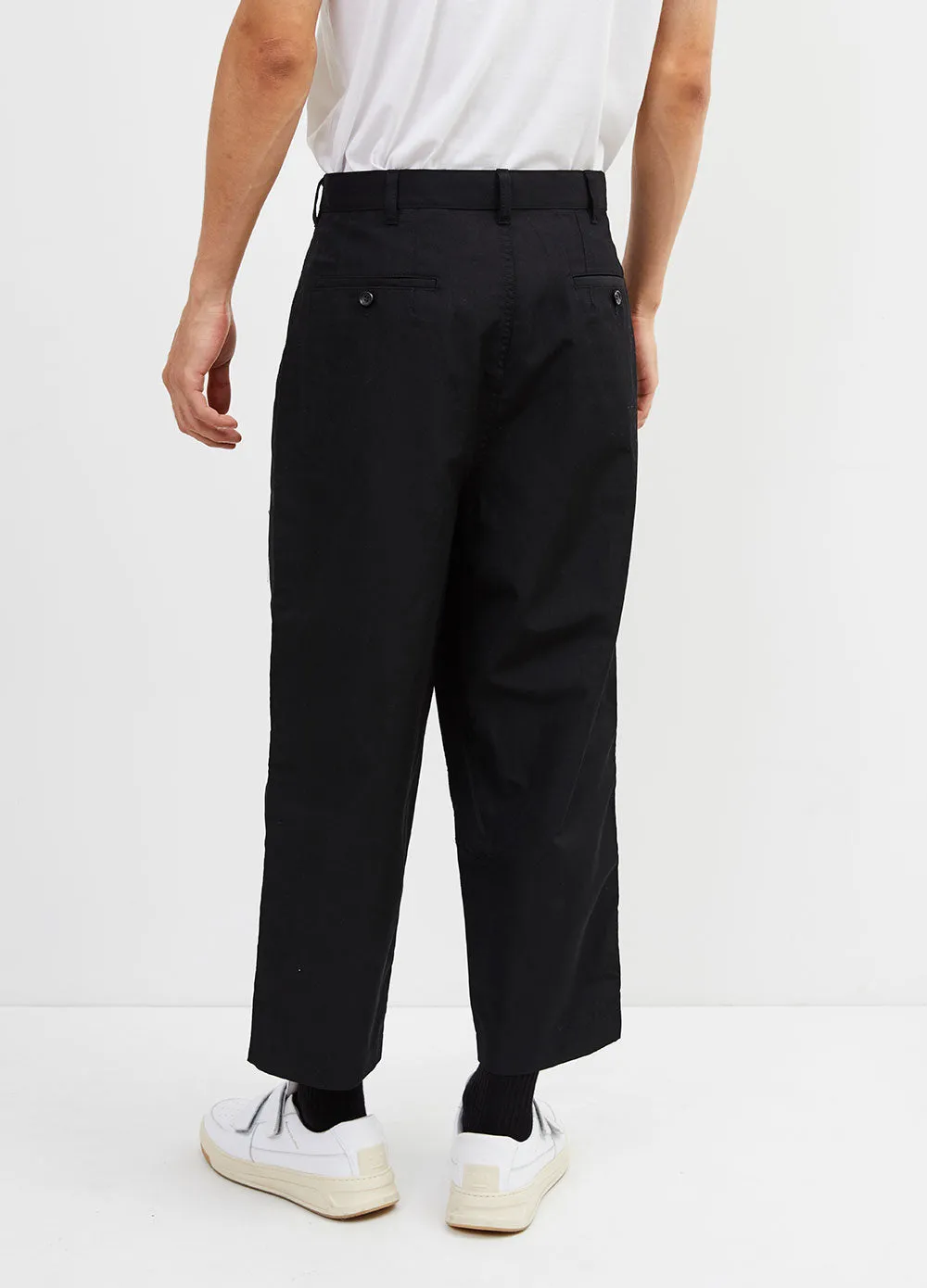 Wool Pleated Pants