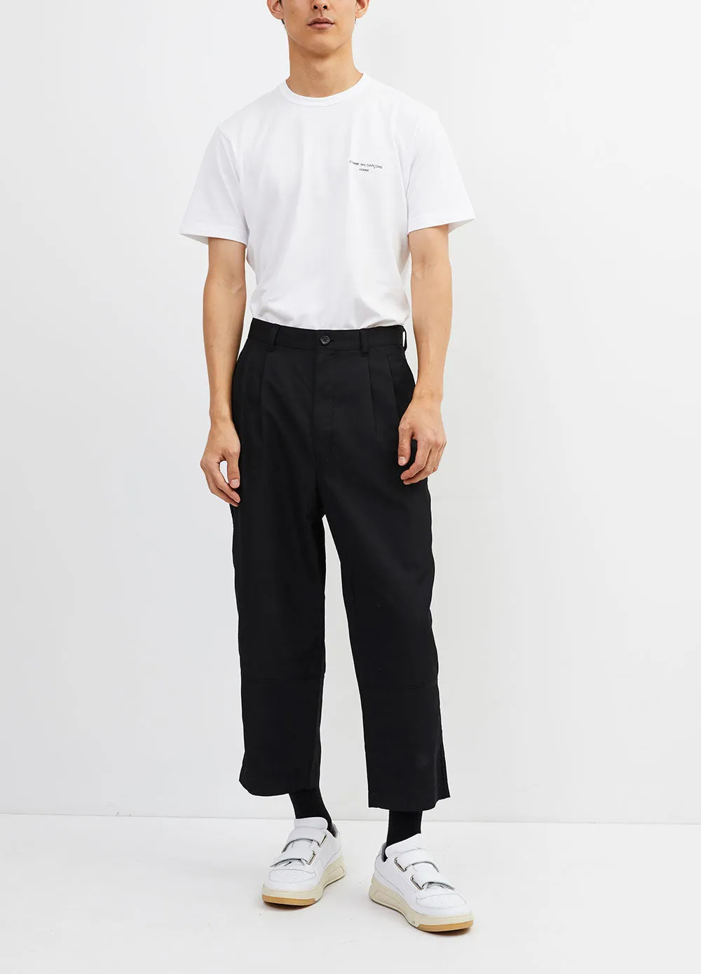 Wool Pleated Pants