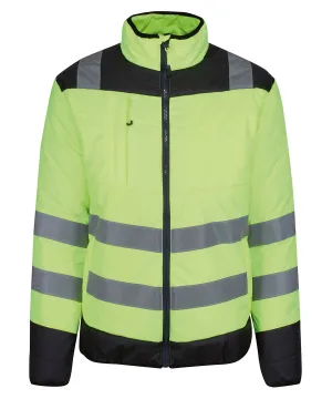 Yellow/Navy - Pro hi-vis thermal jacket